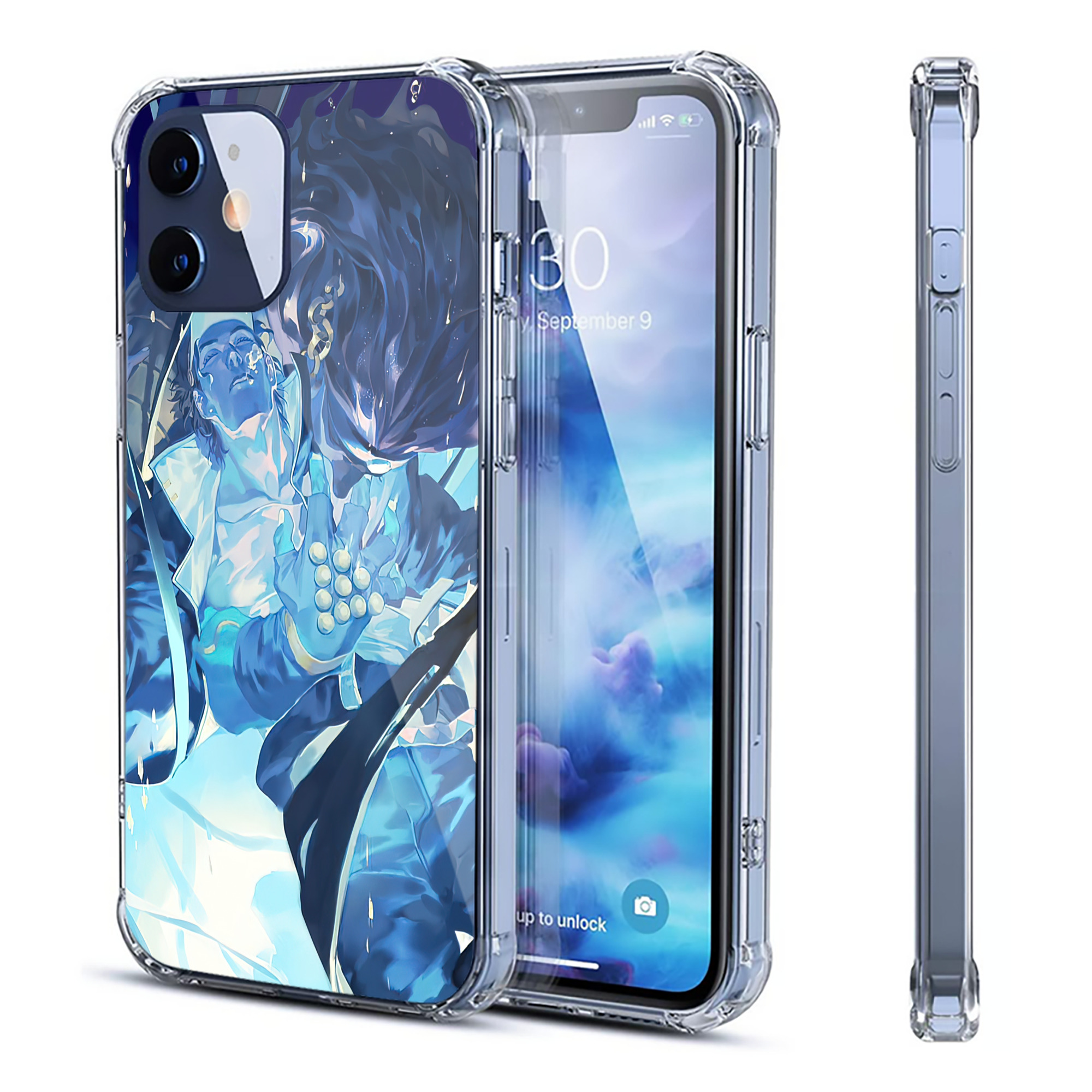 （画像用） ジョジョの奇妙な冒険 JoJo's Bizarre Adventure 【iPhone 12シリーズ対応】透明スマホケース（クリアソフトケース）